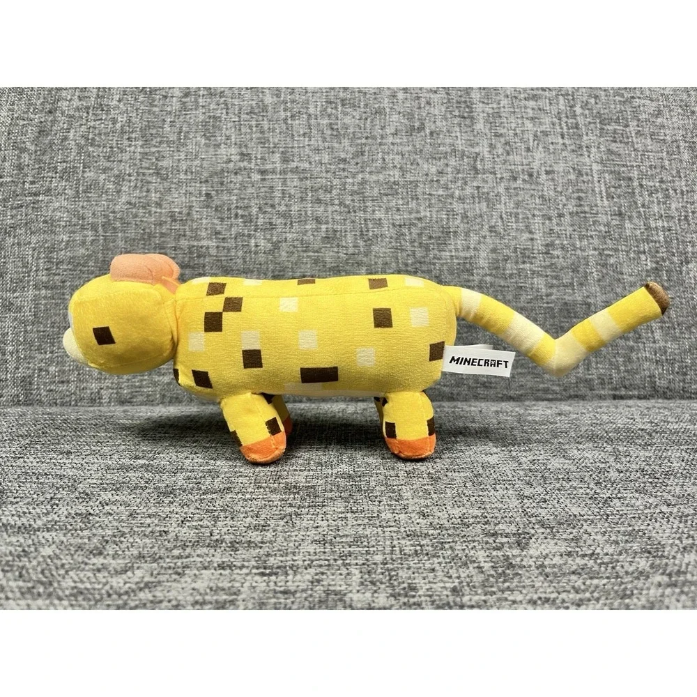 Minecraft Ocelot Small Plush Doll Stuffed Toy Yellow Cat Figure Animal